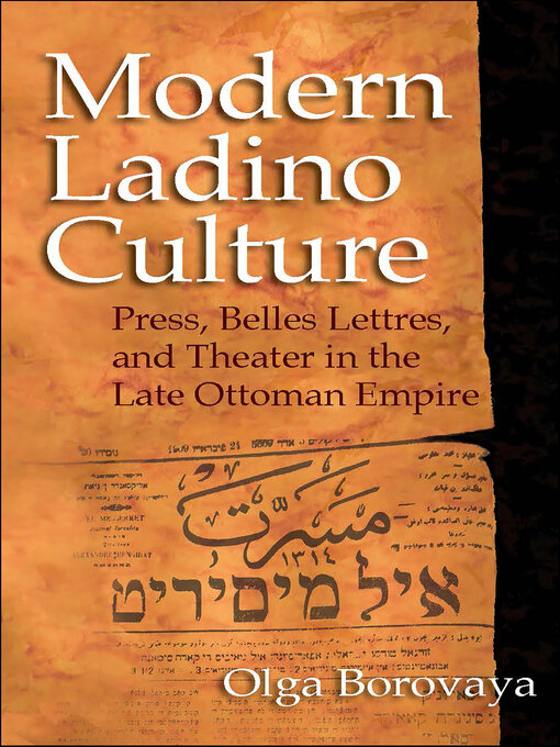 Title details for Modern Ladino Culture by Olga Borovaya - Available